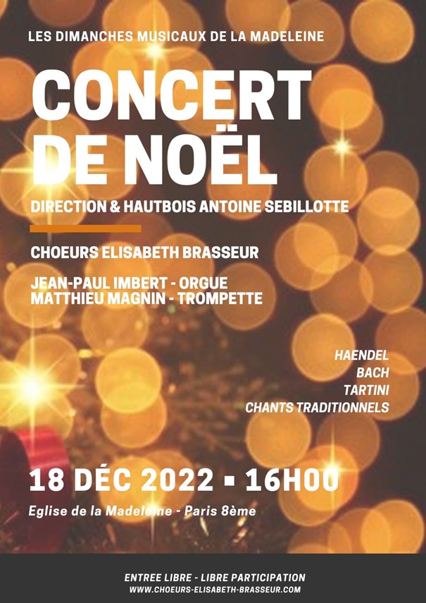 20221218 Affiche concert de Noel Madeleine