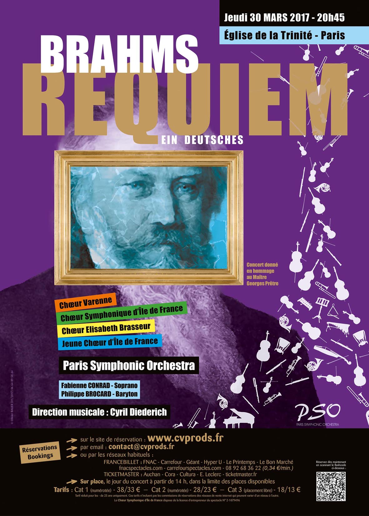 Affiche Requiem Brahms