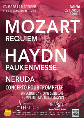 Requiem de Mozart - Paukenmesse de Haydn - Concerto pour trompette de Neruda