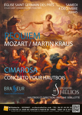 Requiems de Mozart et de Kraus Concerto pour Hautbois de Cimarosa